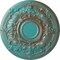 Ekena Millwork Oslo Ceiling Medallion (Fits Canopies up to 10 1/2"), 28 1/8"OD x 1 3/4"P, Copper Green Patina CM28OSCGS - alternate 1